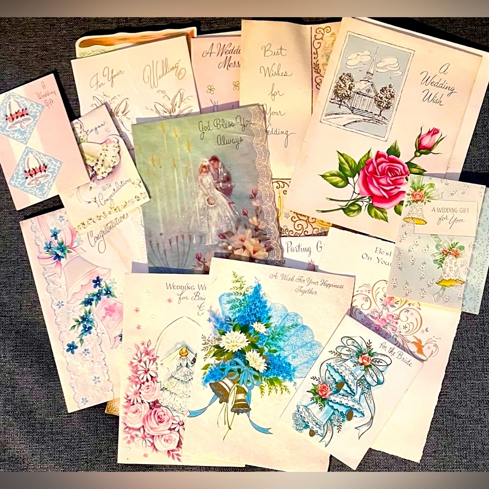Assorted Used Vintage Greeting Cards 1960s